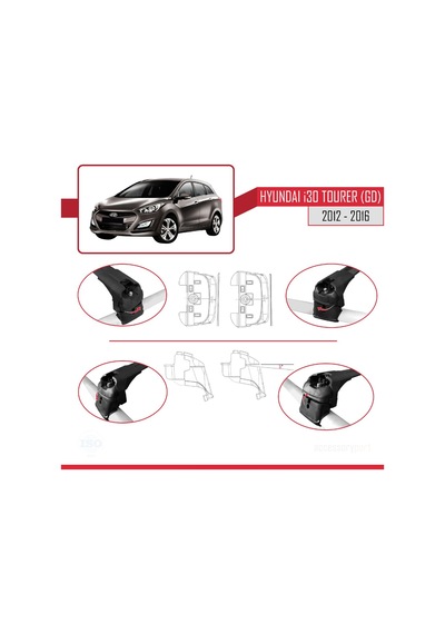 Hyundai İ30 2 Gd Tourer 2012-2016 Arası İle Uyumlu Ace-2 Ara At