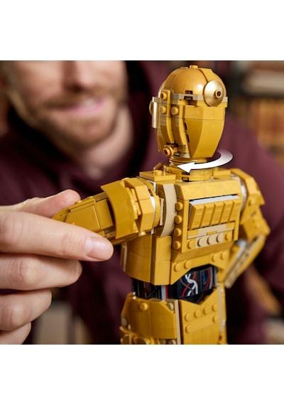LEGO® Star Wars™ C-3PO™ 75398 - Yetişkinler için İnşa Edilebilen Koleksiyonluk ve Nostaljik Droid Figürü Yapım Seti (1138 Parça)