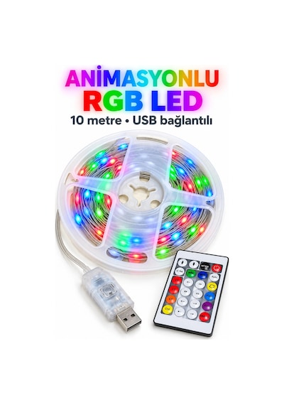 Kargo 10 Metre Kumandalı Led Najmaddin Çok Renkli