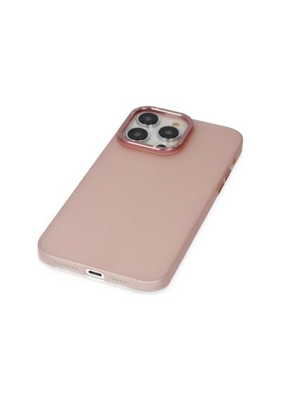 Ilkeshop Newface iPhone Uyumlu 13 Pro Max Kılıf Modos Metal Kapak - Pembe