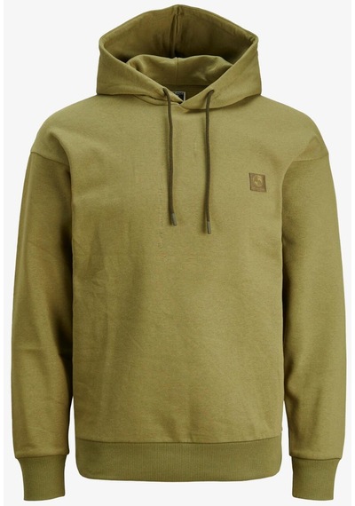 Jack & Jones Jcounseen Backprınt Sweat Hood Erkek Haki Sweatshirt 12242247-olive