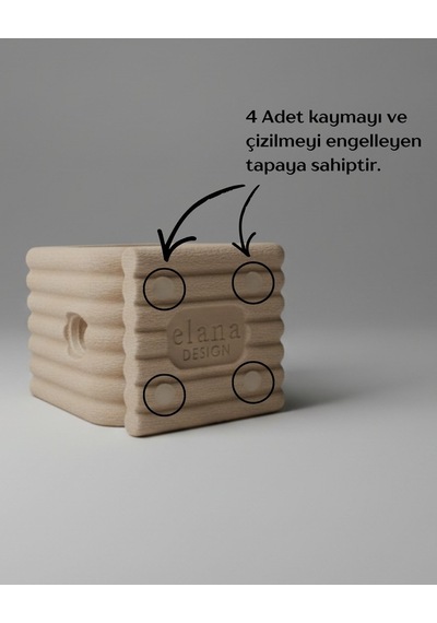 Masaüstü Kaymaz Taban Telefon Ve Tablet Standı - Kulaklık Ve Not Kağıdı Bölmeli-kiremit Lila