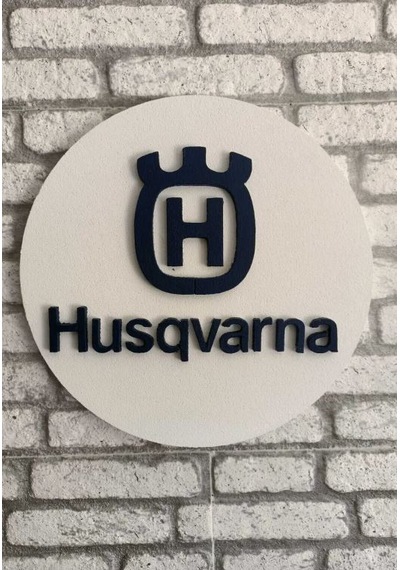 Husqvarna Logo 50x50 Husqvarna Logosu 3d Strafor Logo 50 x 50