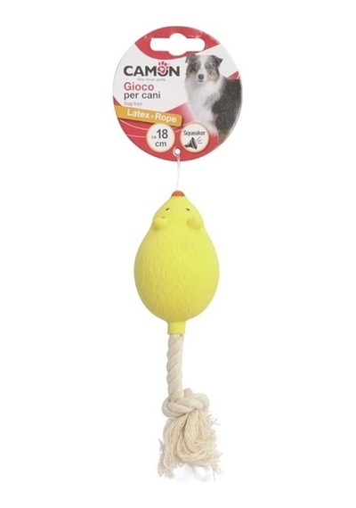 Camon Gıcırtılı İpli Lateks Kaz Ve Fare Köpek Oyuncağı 18 Cm