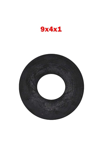 Koodmax 9X4X1 Plastik Rondela Siyah 10 - 50 - 100 Adet 10 Adet