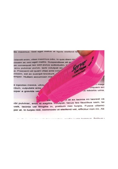 Serve Cortape Şerit Silici 5 Mm x 8 Mt Fosforlu Pembe