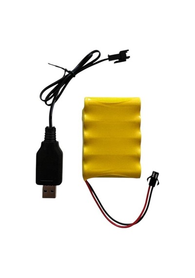 6 Volt 800 Mah Oyuncaklar İçin Uyumlu Şarjlı Pil Ve Şarj Aleti-5 Pilli