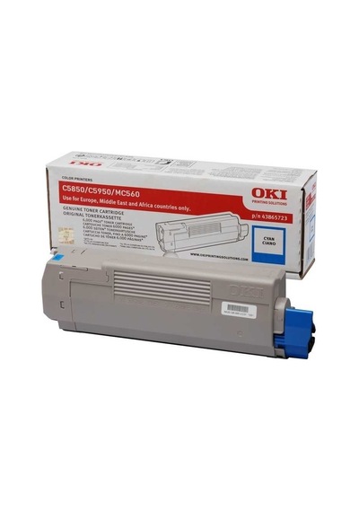 Tonersepeti Oki C5850-43865743 Mavi Toner
