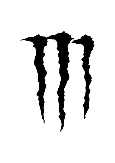 Monster Pençe Oto Sticker Far Ve Cam Sticker Siyah 10 8,5 Cm