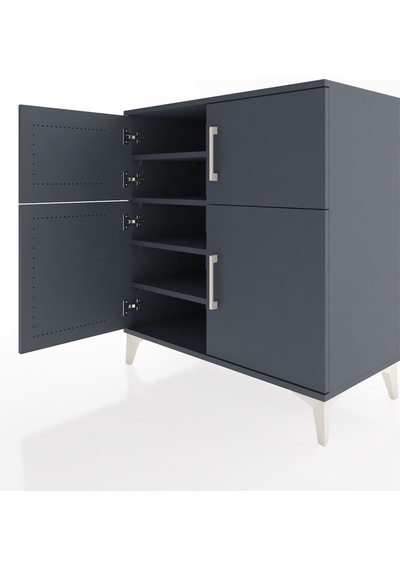 Hyperion Şifonyer 4 Raflı 4 Kapaklı 88x44x96 Antrasit-antrasit Antrasit Hyperion Şifonyer 4 Raflı 4 Kapaklı 88x44x96 Antrasit-antrasit Antrasit