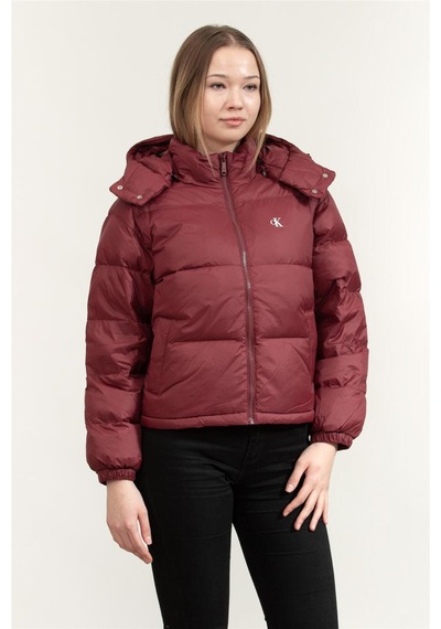 Calvin Klein Essential Midweight Puffer Kadın Mont-10836 Kırmızı