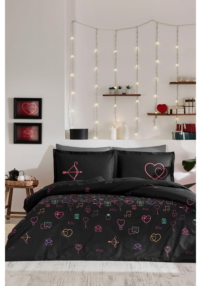 Gleam Love Çift Kişilik Nevresim Takımı Renkli 07780081