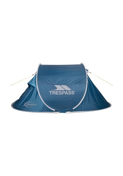 Tresspass Patterned Pop-up Su Geçirmez Çift Kişilik Çadır Mavi