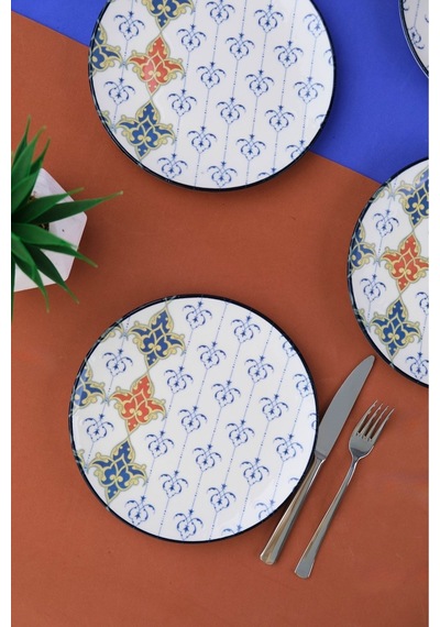 Tabak Evi Porselen Audrey Pasta Takımı 20cm 4 Kişilik 4 Parça Tvl4ptprs1211 Çok Renkli