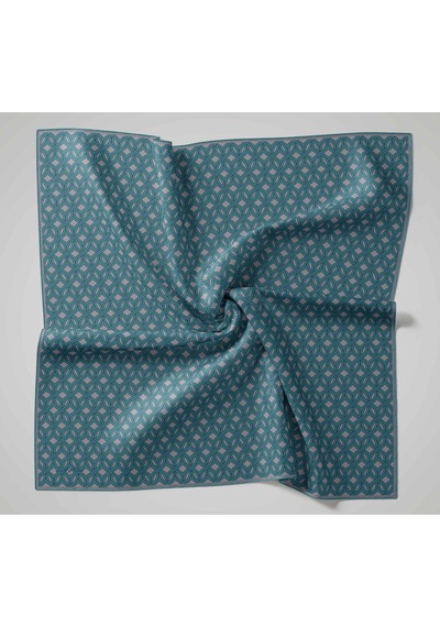 Silk Home Twill İpek Eşarp 11479-19 Pudra Vizon, Karolina Mavi