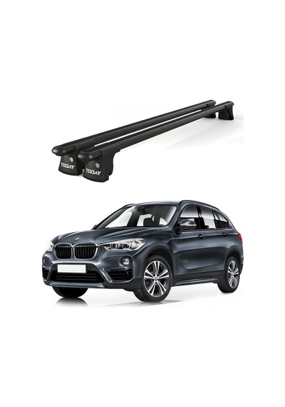 Trio-ıı Bmw X1 F48 2015 Ve Sonrası Uyumlu Siyah Kilitli Ara Atkı 120cm Port Bagaj Tavan Barı