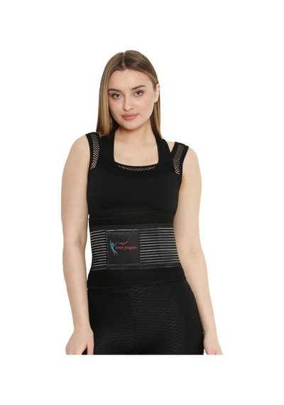 Finetoo Ince Yaşam Termal Kemer Bel Göbek  Terleme  Kemeri Unisex Siyah