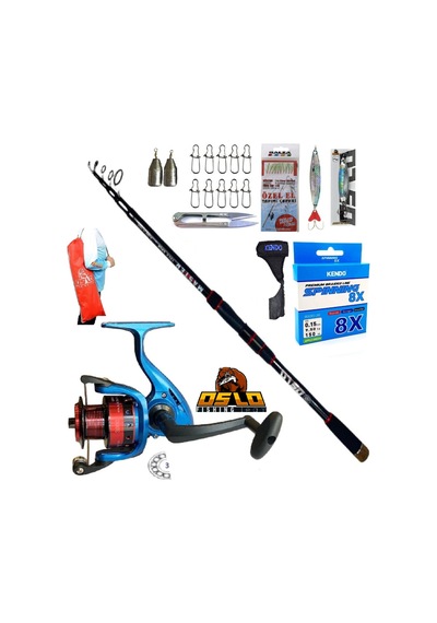 3000 270cm 14-42gr Master Tele Rapala Maket Balık Spin Olta Takımı Seti