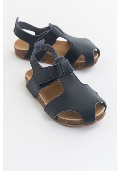 Mnpc Unisex Lacivert Deri Ortopedik Destekli Çocuk Sandalet Lacivert (531051960) Lacivert