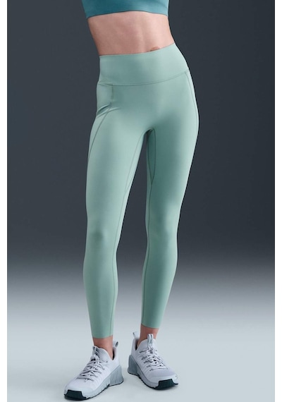 Nike Dri Fit Universa Hr 7/8 Tight Light Green Yüksel Bel Sıkılaştırıcı Kadın Antreman Taytı Açık Yeşil