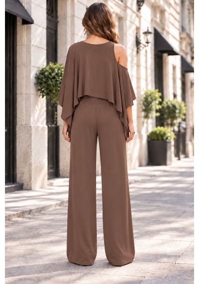 Lılac Kadın %95 Viskon Cepsiz Kahverengi Bel Lastikli Esnek Pantalon Kahverengi Kahverengi Lılac Kadın %95 Viskon Cepsiz Kahverengi Bel Lastikli Esnek Pantalon Kahverengi Kahverengi