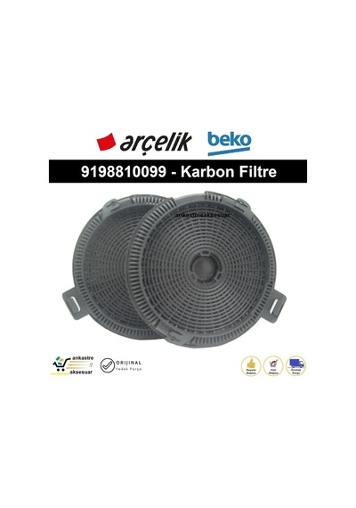 Arçelik Uyumlu P 32 Mi Davlumbaz Aktif Karbon Filtre P32Mi 9198810099 - 369894404