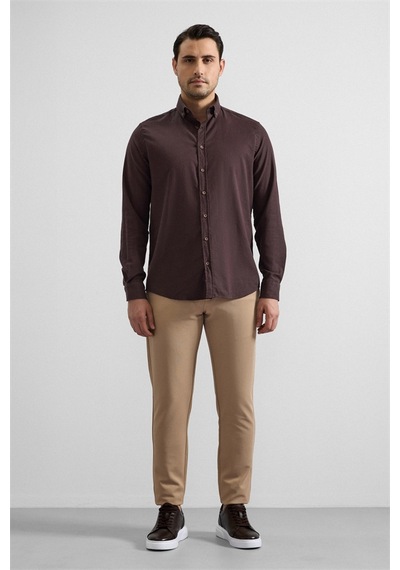 Süvari Koyu Kahve Regular Düğmeli Yaka Düz Cepsiz Casual Gömlek Gm2025300051-kh9 Koyu Kahve Süvari Koyu Kahve Regular Düğmeli Yaka Düz Cepsiz Casual Gömlek Gm2025300051-kh9 Koyu Kahve