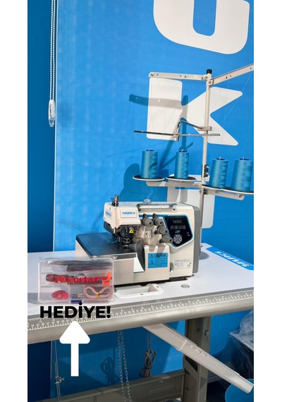 Yuki Yk-847-4d 4 İplik Overlok Makinası Moonstar Dikiş Seti li Yok