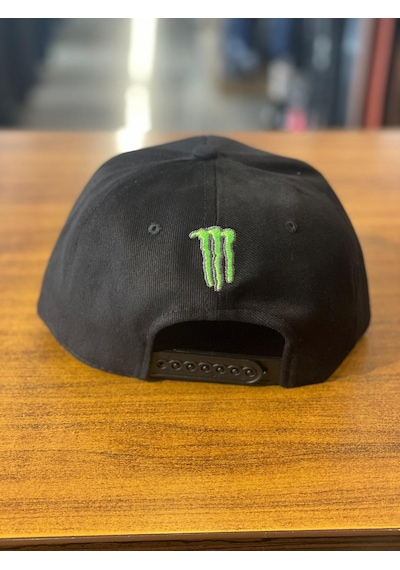 Hamze Monster Siyah Kanvas Hiphop Snapback Rapper Basket Cap Şapka