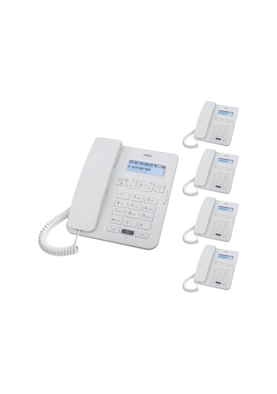 Karel TM145 Ekranlı Masaüstü Kablolu Telefon 5'li