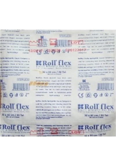 Roll Flex Steril Gazlı Bez 30 x 80 CM 20 x 2'li