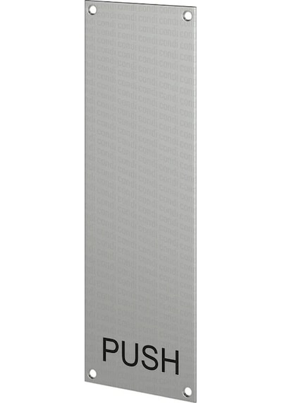 Lockway Paslanmaz Push Plate Yazılı