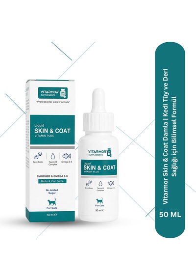 Vitarmor Skin & Coat Damla Kedi Tüy Ve Deri Sağlığı İçin Bilimsel Formül