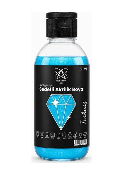 Turkuaz Sedefli Akrilik Boya 50 Ml