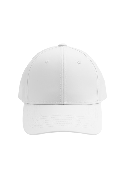Perlotus Unisex Spor Kep Şapka Mikro Polyester Kumaş 6 Parça Ayarlanabilir Metal Tokalı Beyaz