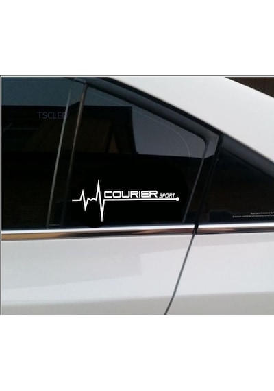 Courier Sport Nabız Kalp Atışı Sticker 2 Adet