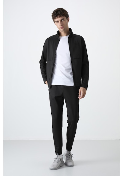 Tommy Life Carlos Siyah Standart Kalıp Erkek Eşofman Takım - 85209 Siyah