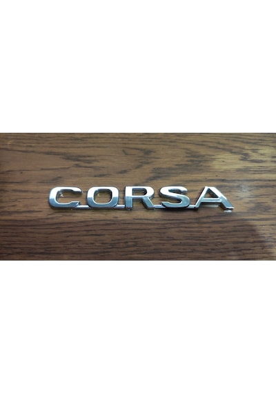 Opel Corsa B Bagaj Yazısı Corsa 1994 Yazı Krom Kaplama + Çift Taraflı Bant A Kalite