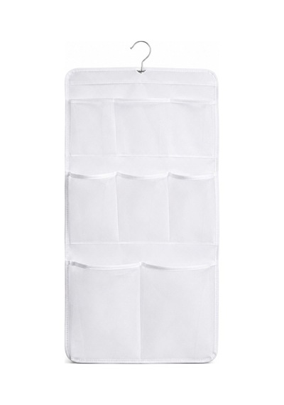 8 Cepli Askılı File Duş Ve Banyo Düzenleyici Asılabilir Pratik Organizer Beyaz