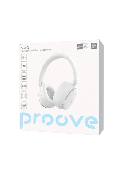 Proove Wıreless Headphones Solo Wıth Anc Whıte