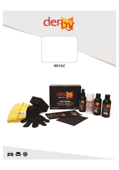 Derby Beyaz Oto Torpido Plastik Trim Aksam Boyama 4 Lü Set
