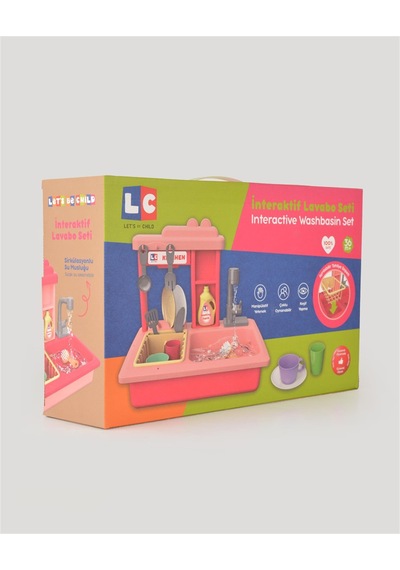 Pembe İnteraktif Lavabo Seti