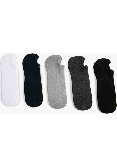 Koton Basic 5'li Görünmez Çorap Seti Çok Renkli Gri 4wam80005aa 4WAM80005AA040 Gri