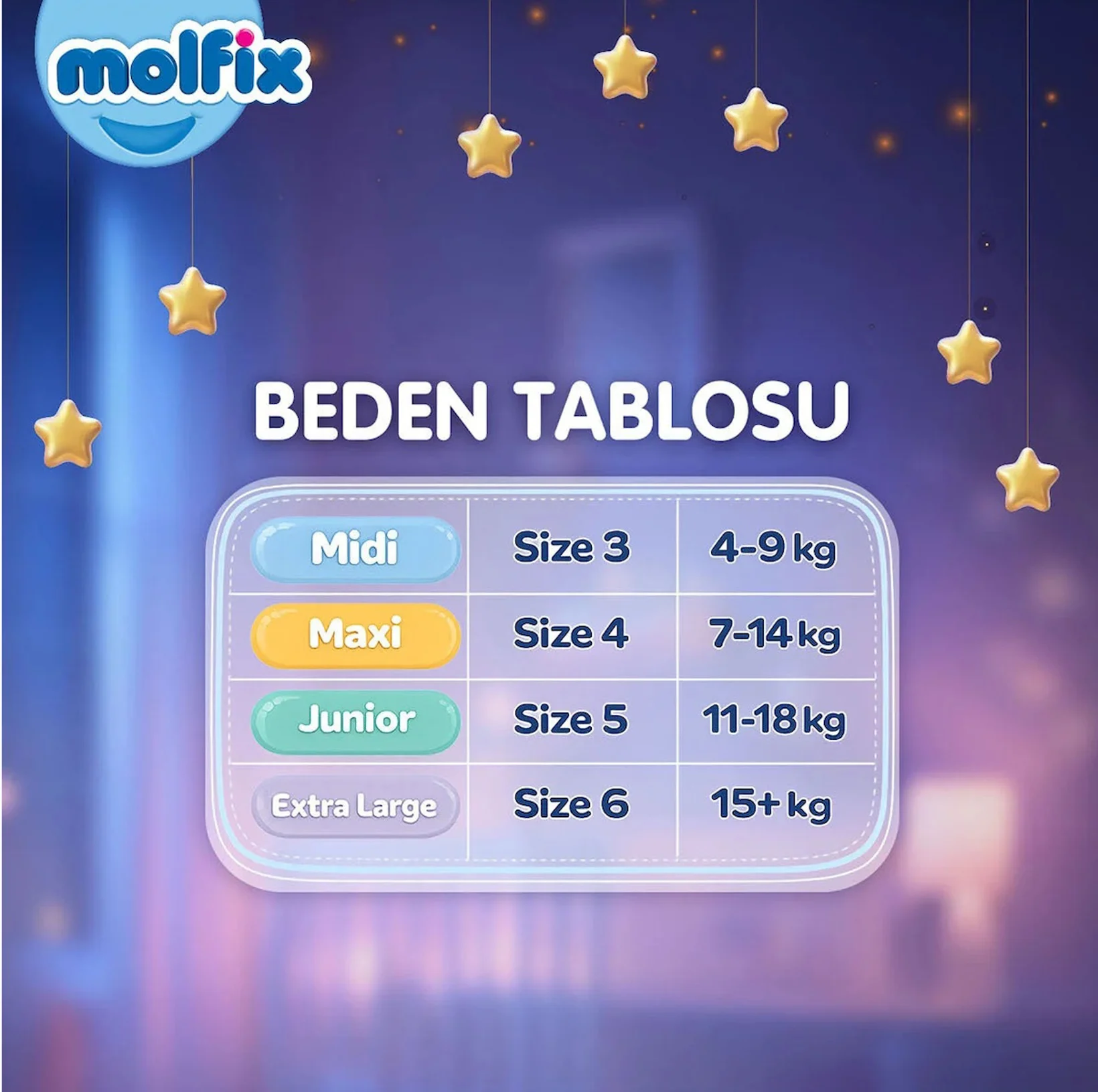 Molfix Tatlı Rüyalar Bebek Bezi 4 Beden Maxi 76 Adet