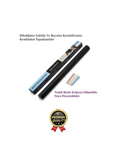 Özel Üretim Öğrenci Yazılabilir Silinebilir Yapışkanlı Büyük Boy Tahta Sticker Blackboard Rulo Pano Çok Renkli