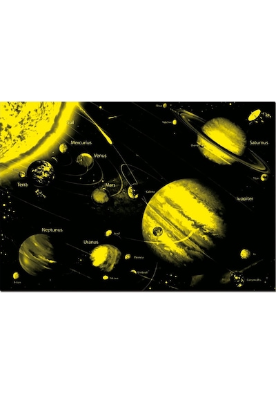 Educa Puzzle 1000 Parça Solar System Neon 14461