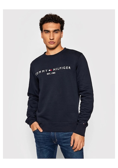 Tommy Hilfiger Sıfır Yaka Sweatshirt Lacivert