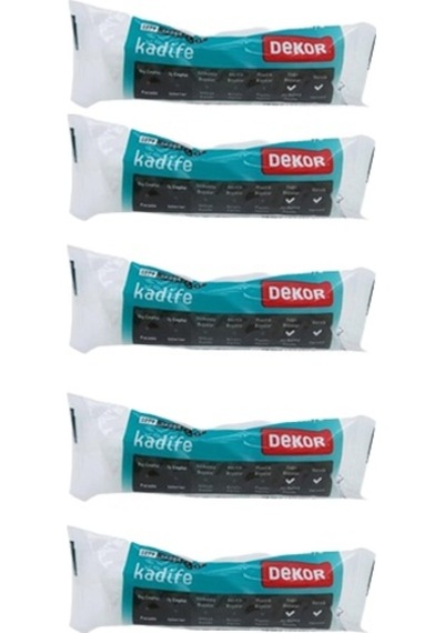 Dekor Kadife Parmak Rulo Yedeği 10 Cm 5 Adet