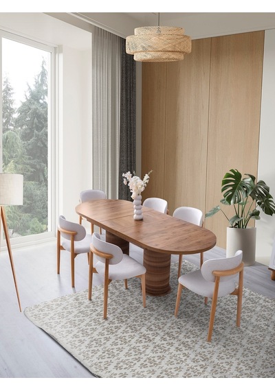 Nehir Mdf Yemek Odası Takımı Aytaşı