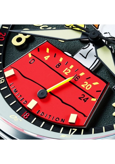 Avı-8 Hawker Hurricane Av-4151-05 Mckellar Dual Time Peanuts Snoopy Flying Ace Limited Edition Erkek Gri